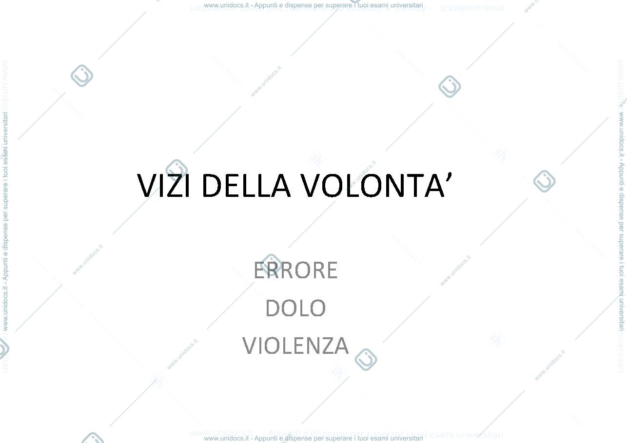 Anteprima pagina 1 — vizi della volontà