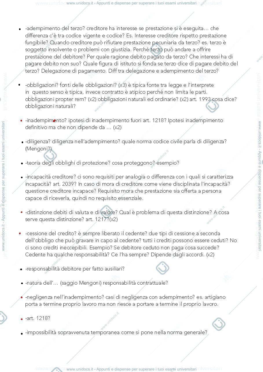 Anteprima pagina 2 — domande civile I