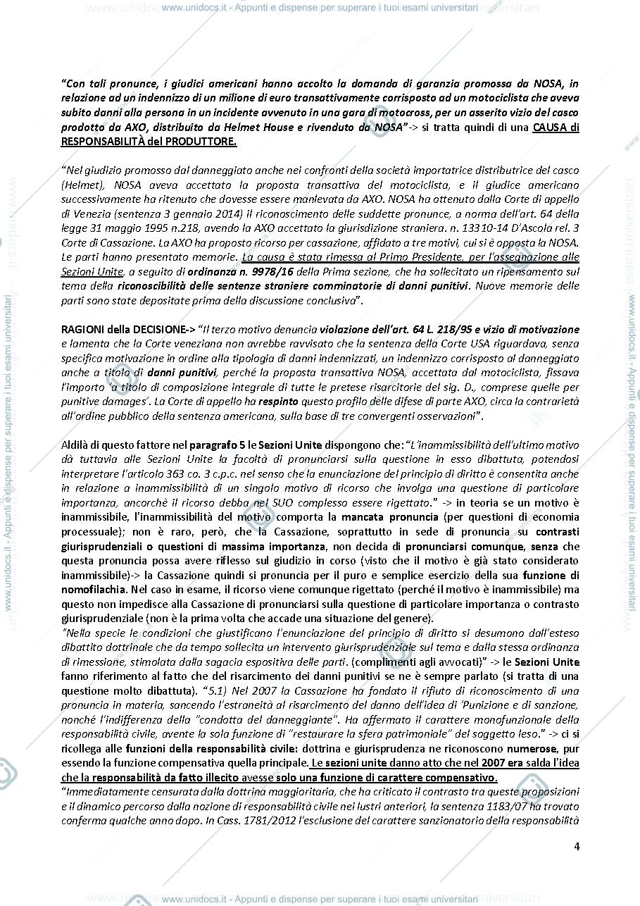 Anteprima pagina 4 — APPUNTI del corso di ILLECITO prof Piccinini