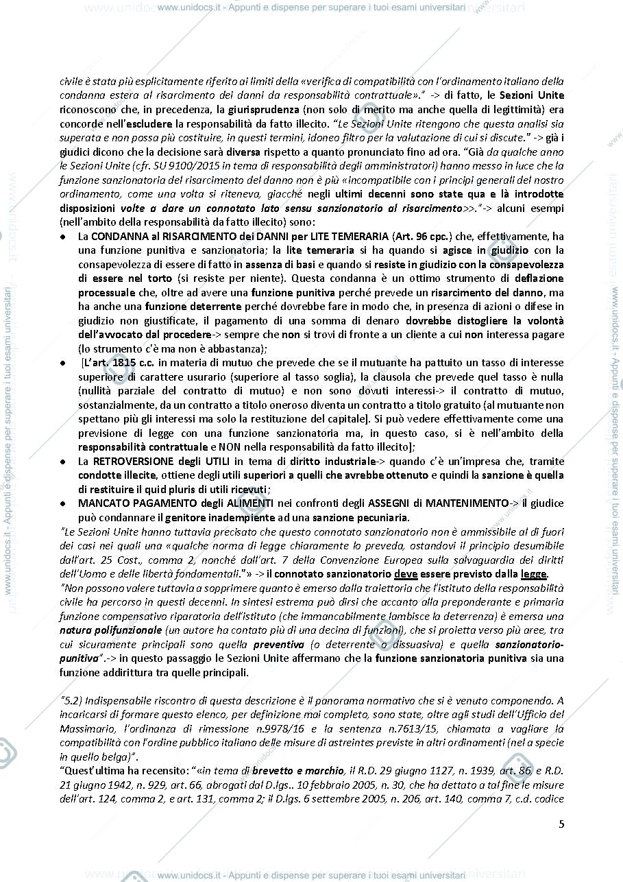 Anteprima pagina 5 — APPUNTI del corso di ILLECITO prof Piccinini