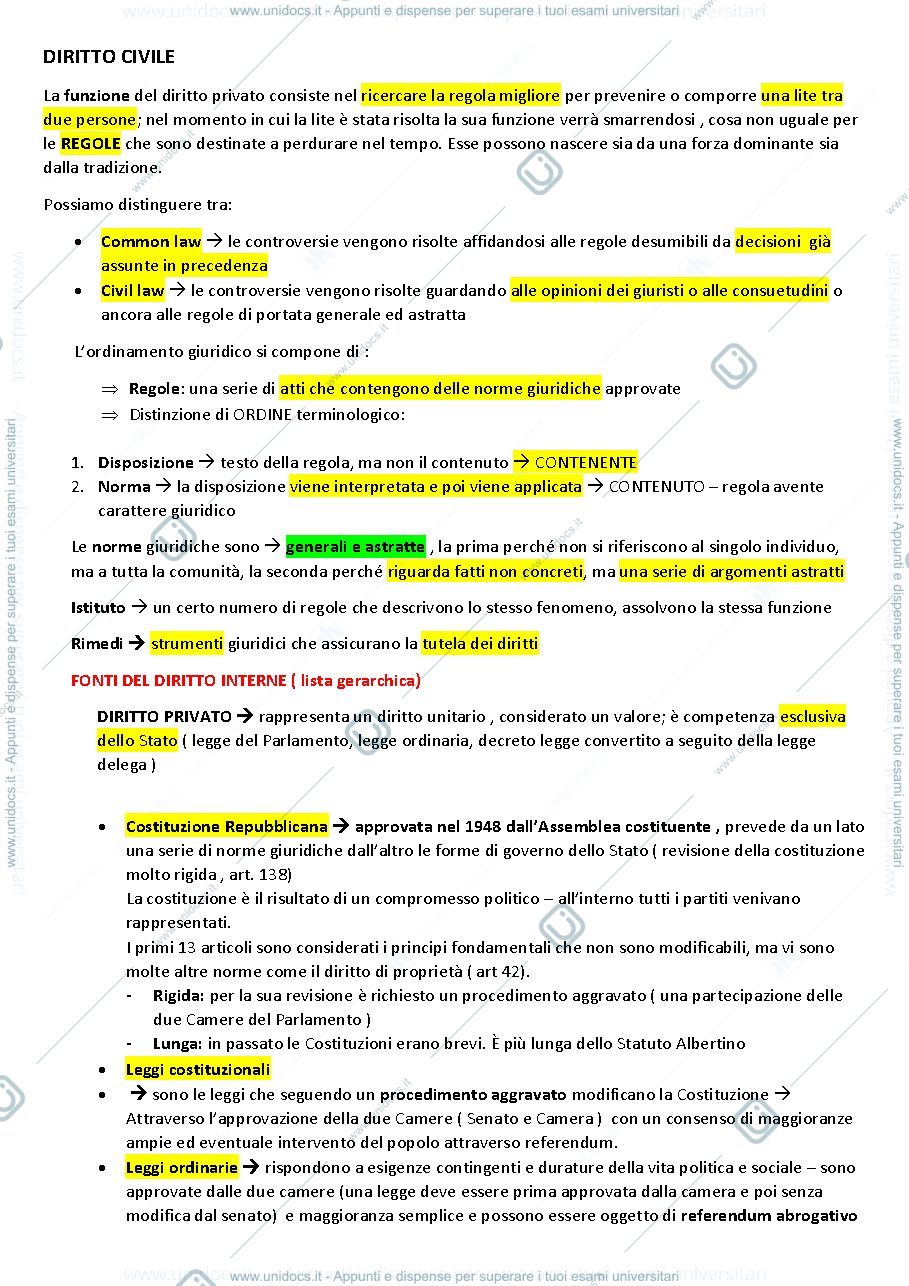 Anteprima pagina 2 — Appunti videolezioni 