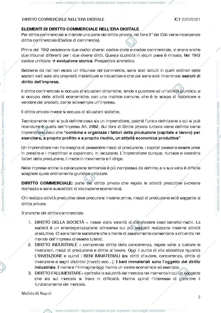 Anteprima pagina 3 — ELEMENTI DI DIRITTO COMMERCIALE NELL'ERA DIGITALE