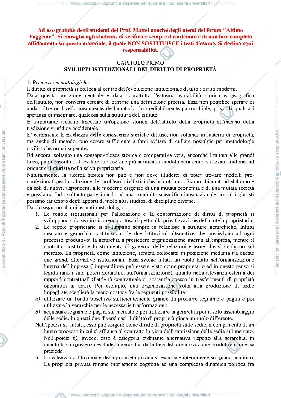 Anteprima pagina 1 — Riassunto