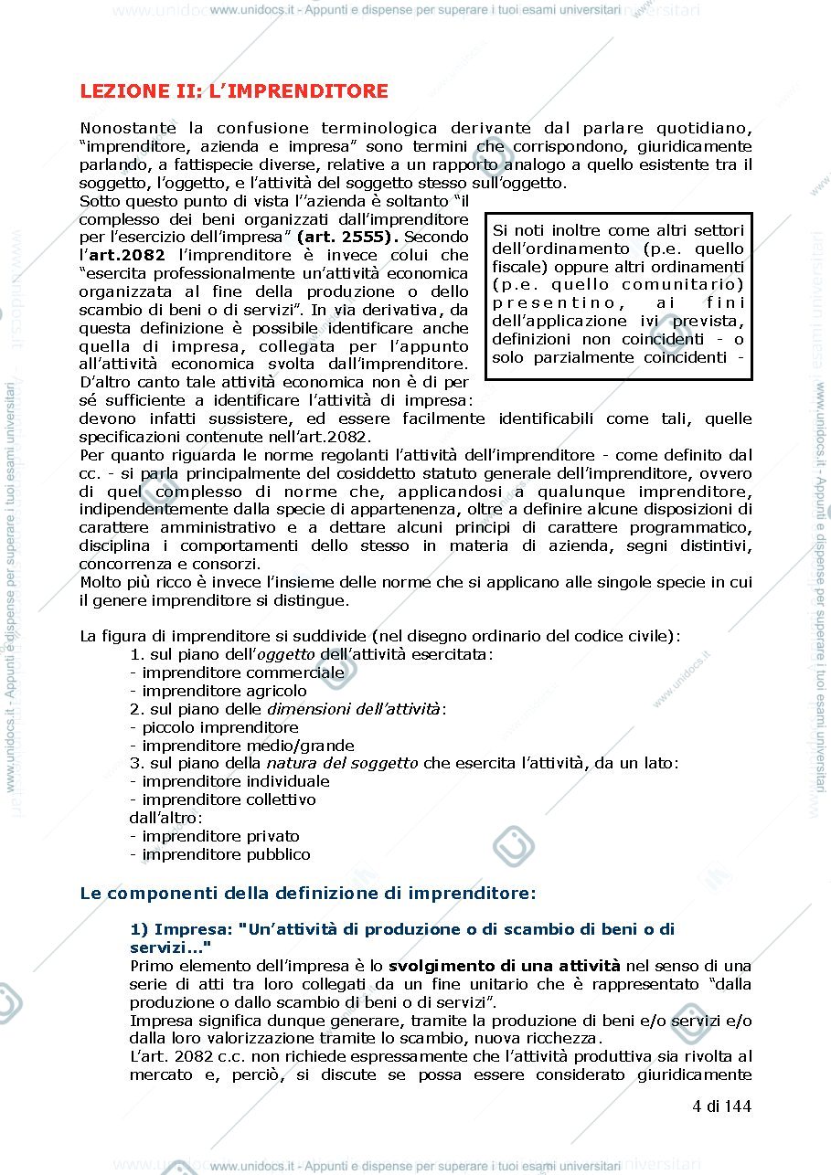 Anteprima pagina 4 — Riassunti Diritto Commerciale