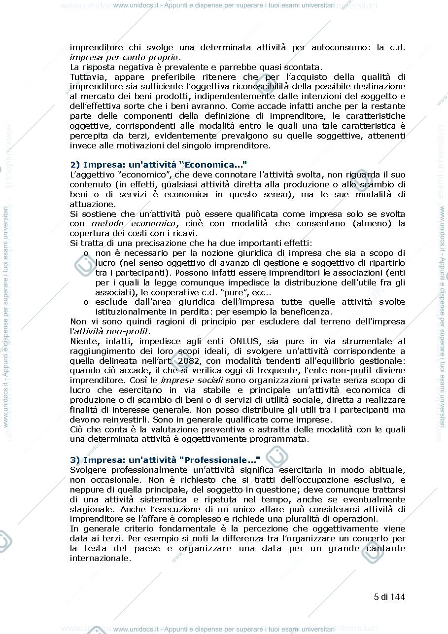 Anteprima pagina 5 — Riassunti Diritto Commerciale