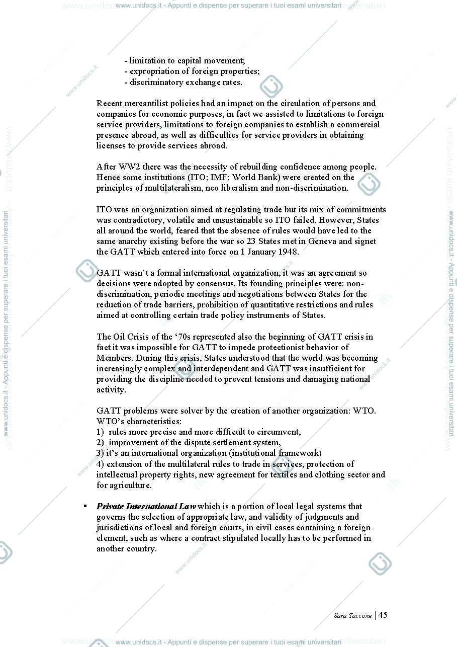 Anteprima pagina 2 — Diritto Commerciale internazionale