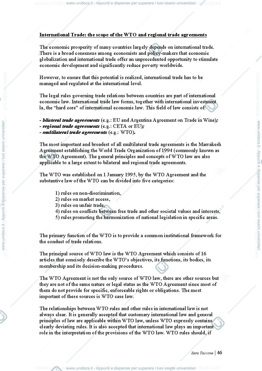 Anteprima pagina 3 — Diritto Commerciale internazionale