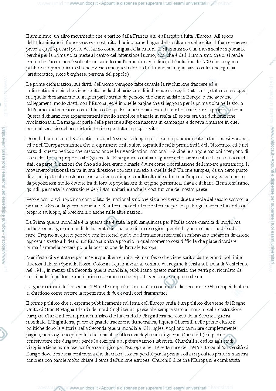 Anteprima pagina 2 — Appunti diritto commerciale europeo