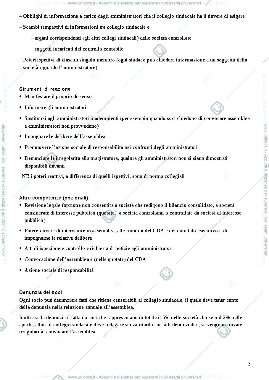 Anteprima pagina 2 — Appunti terzo esonero Diritto commerciale
