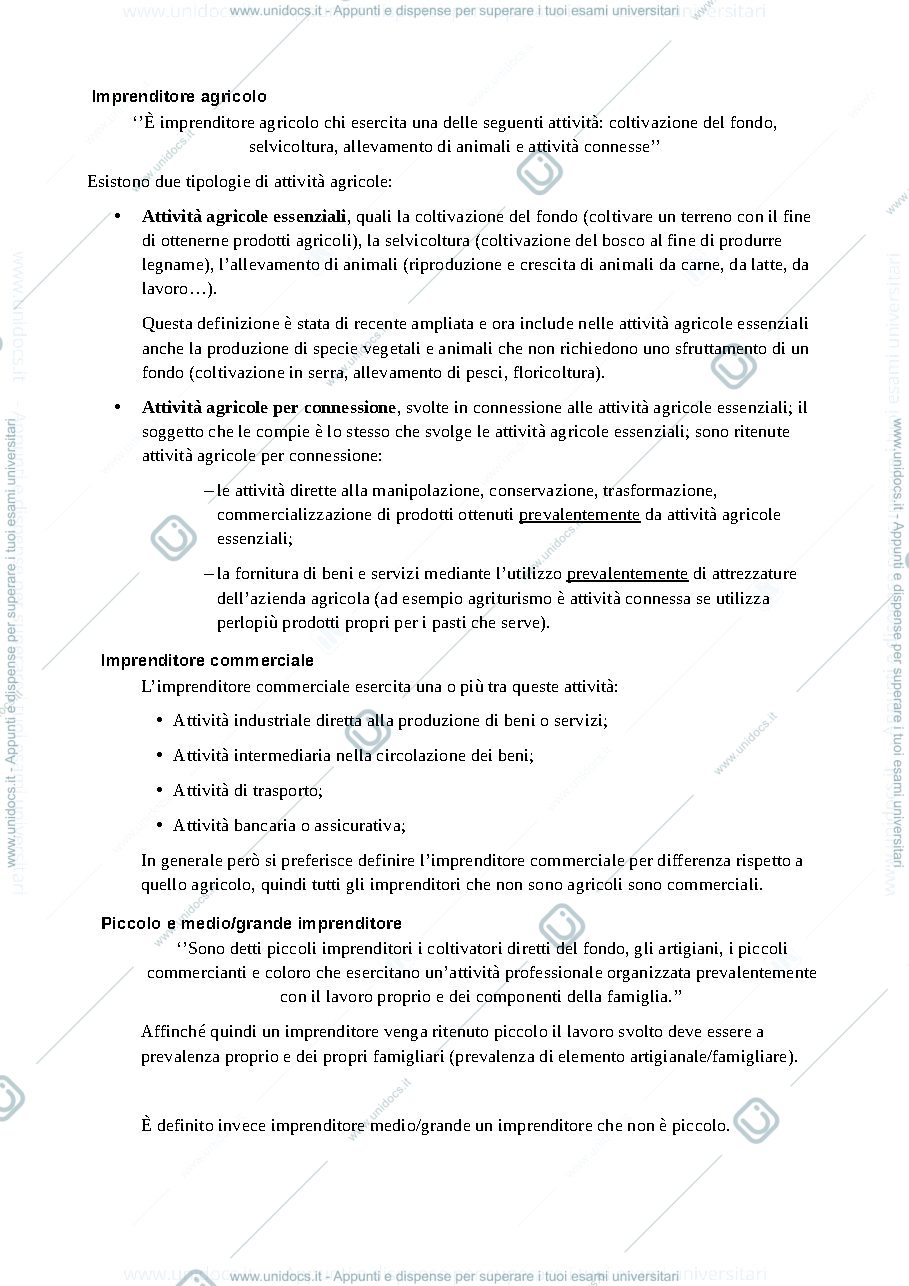 Anteprima pagina 3 — Appunti primo esonero Diritto commerciale