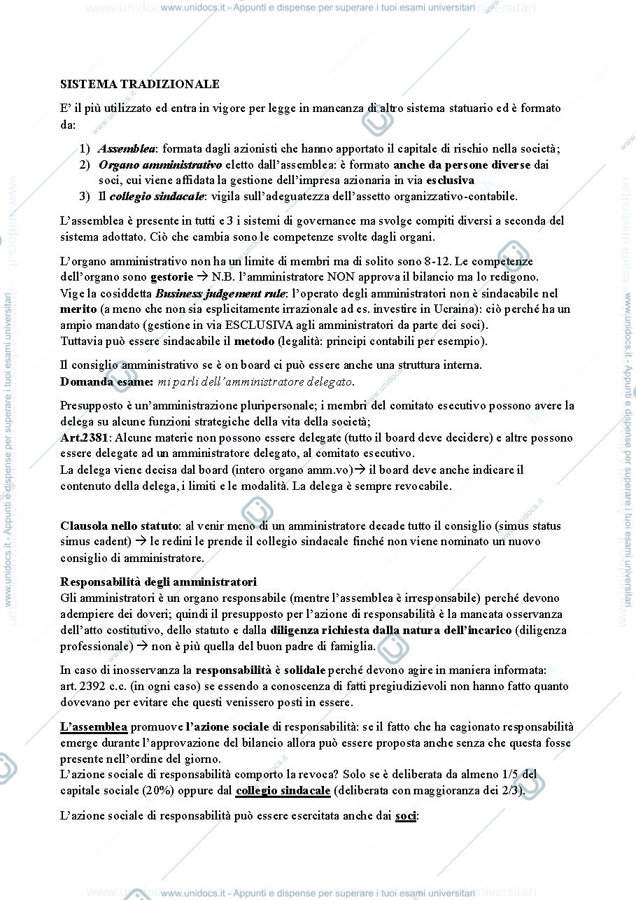 Anteprima pagina 2 — Appunti diritto commerciale società