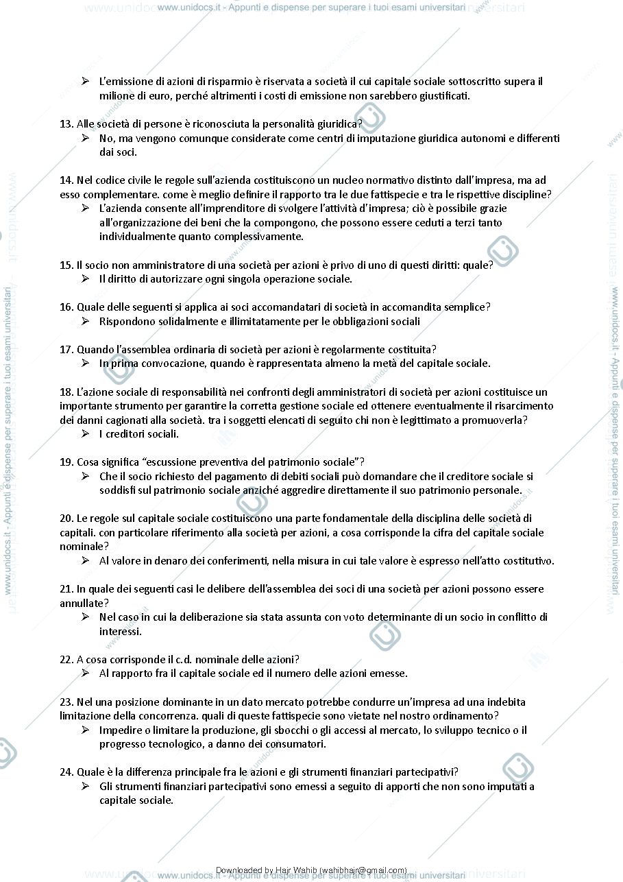 Anteprima pagina 3 — Domande diritto