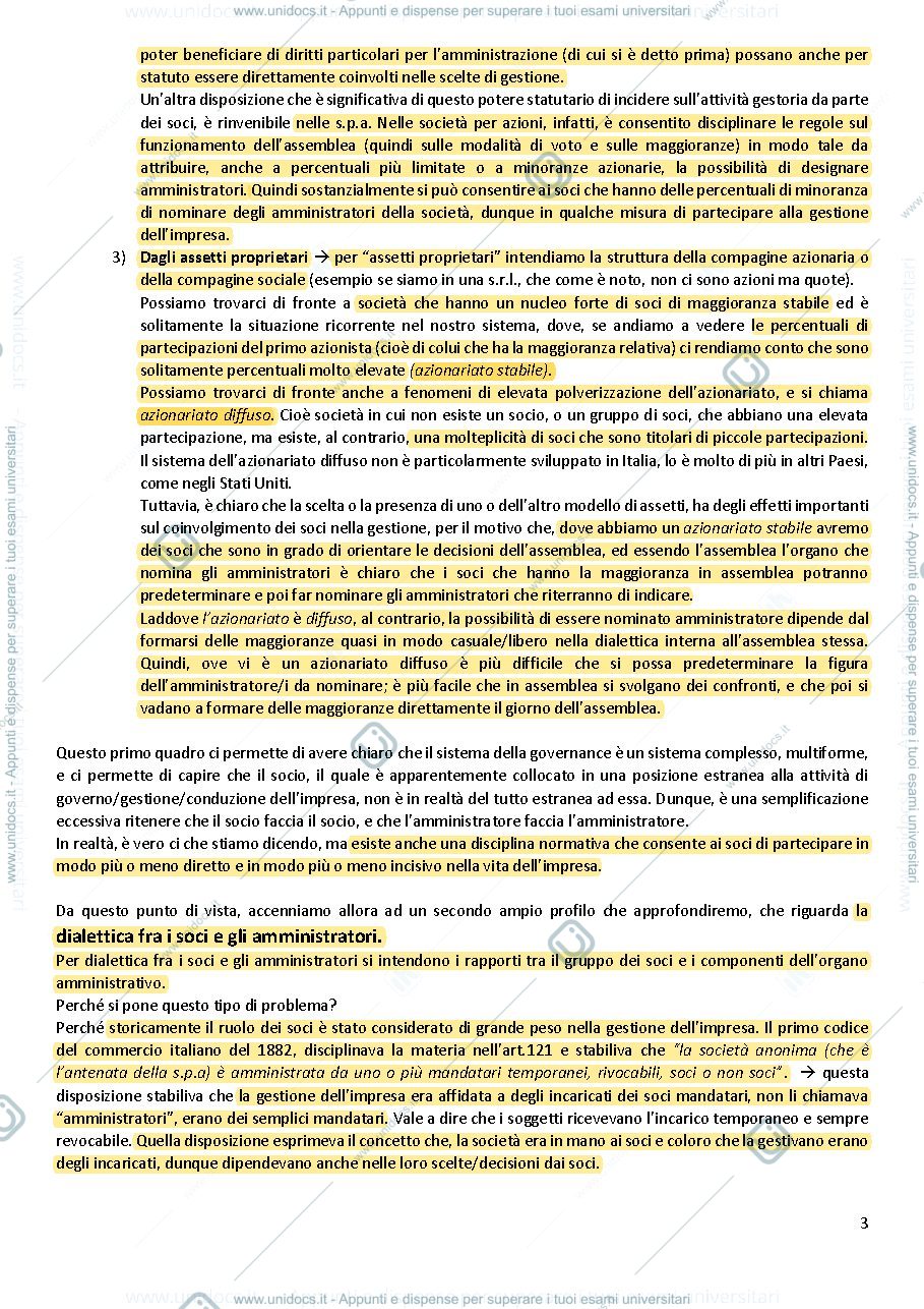 Anteprima pagina 3 — Appunti Diritto commerciale II