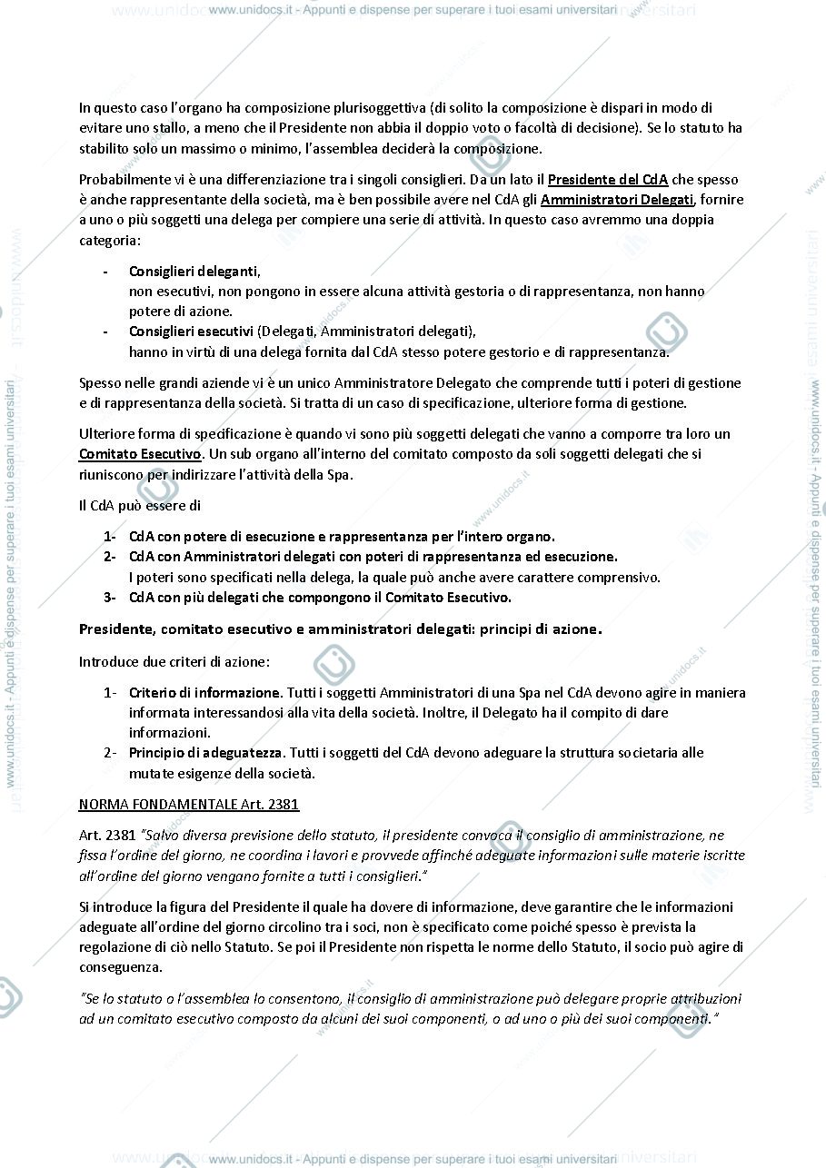 Anteprima pagina 2 — Diritto Commerciale pt. 2