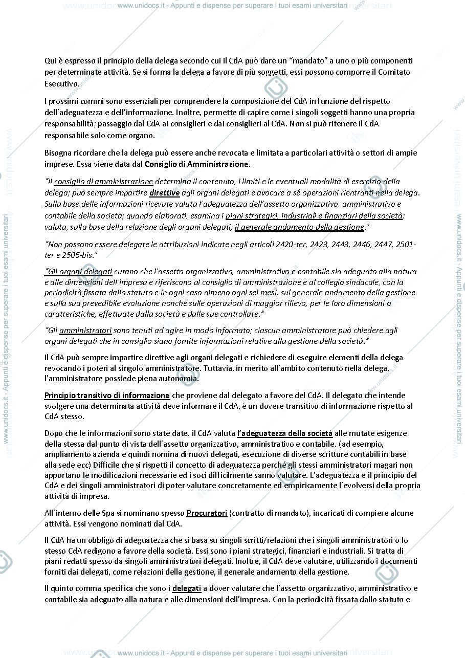 Anteprima pagina 3 — Diritto Commerciale pt. 2