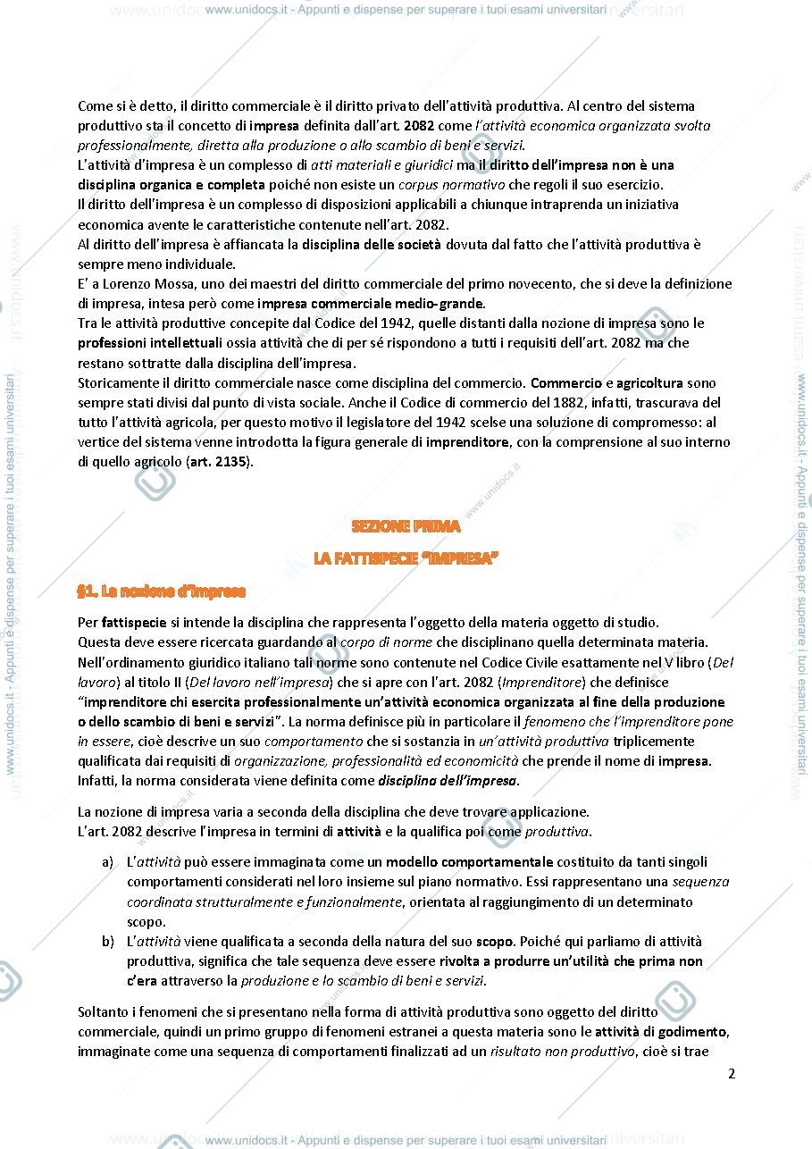 Anteprima pagina 3 — Riassunti diritto commerciale contratti 
