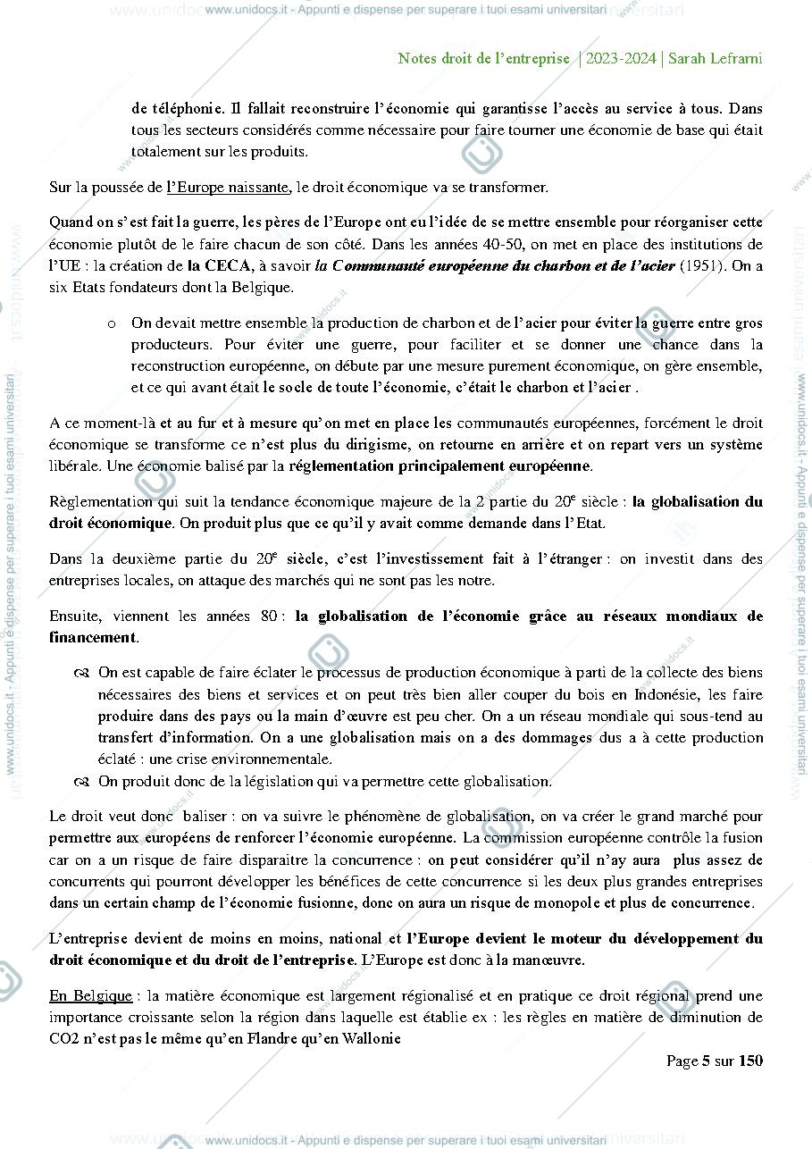 Anteprima pagina 5 — Droit de l'entreprise 