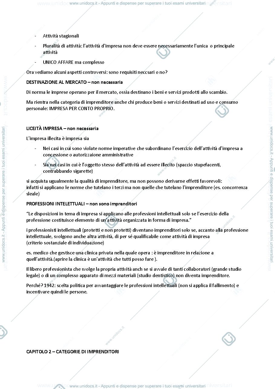 Anteprima pagina 2 — diritto commerciale - primo parziale