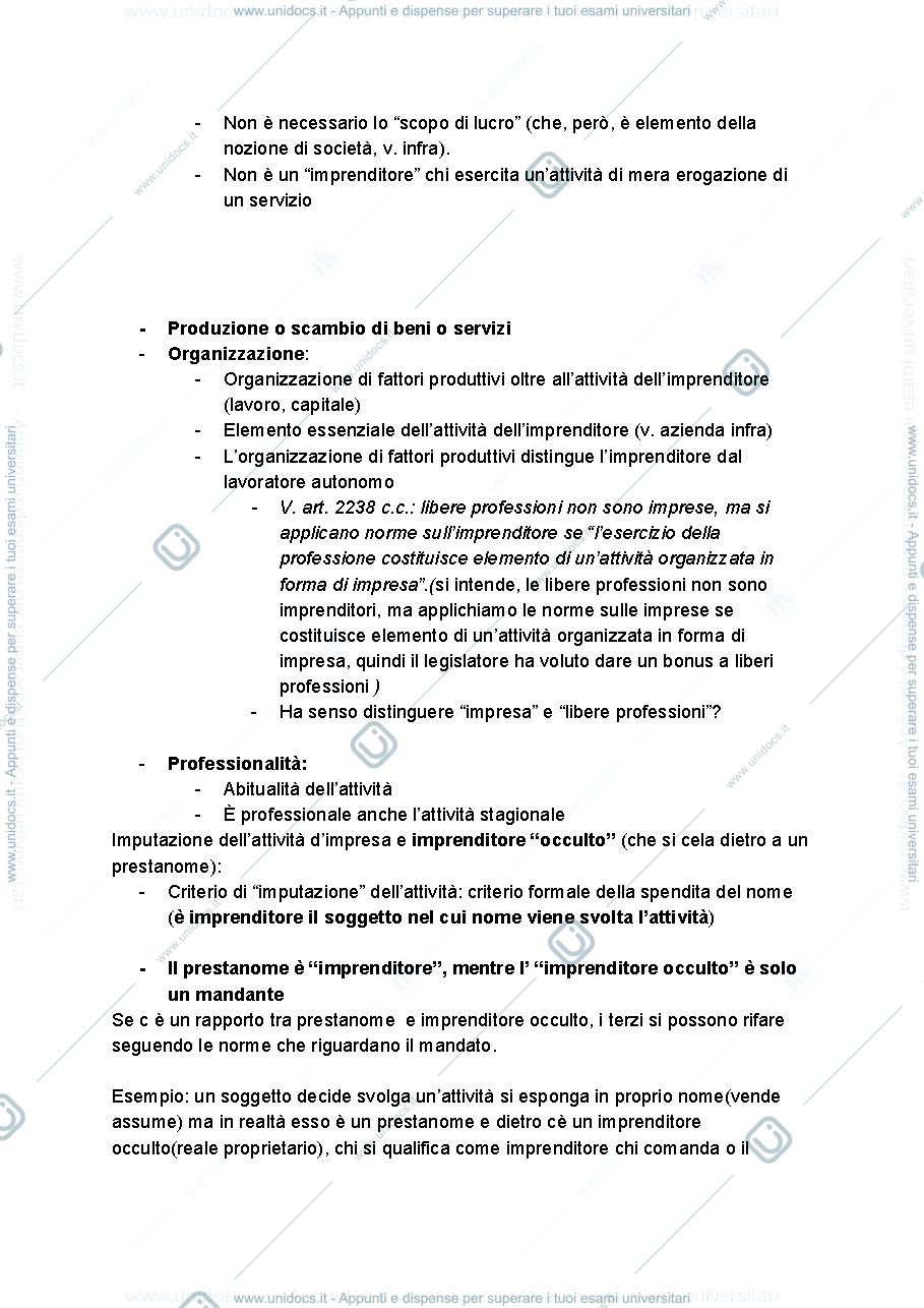 Anteprima pagina 2 — Appunti di diritto commerciale 