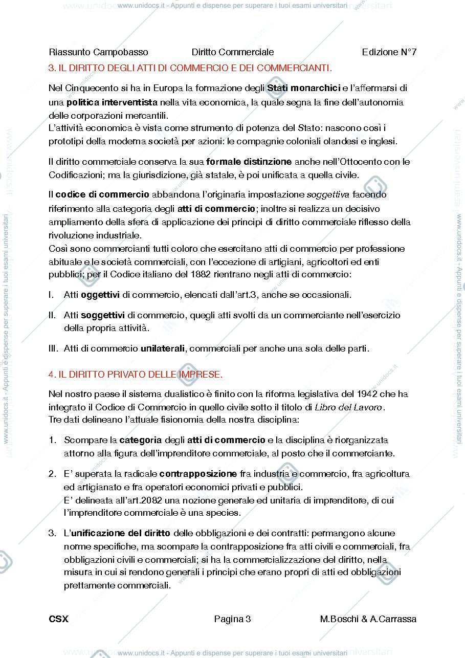 Anteprima pagina 3 — Appunti di diritto commerciale 