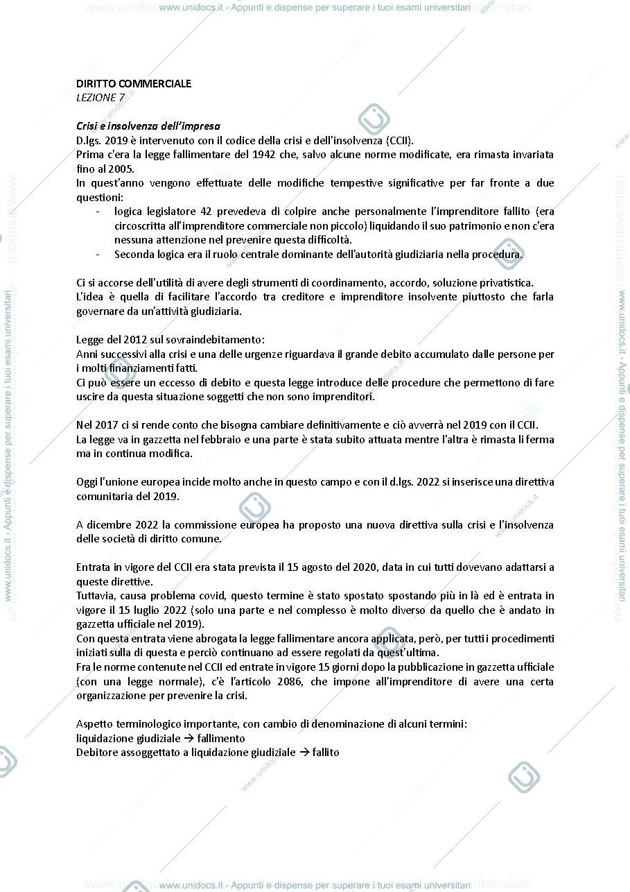 Anteprima pagina 1 — crisi d'impresa