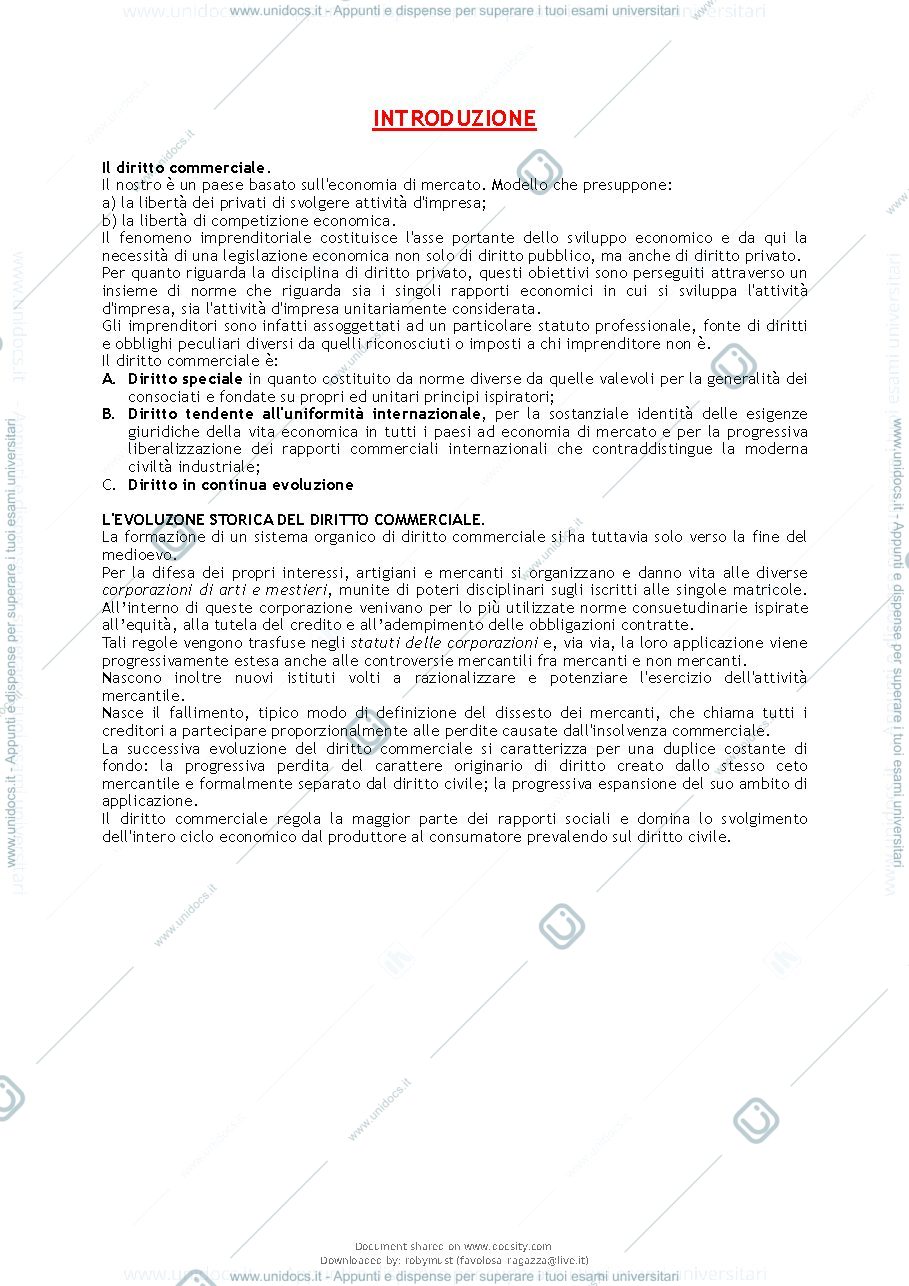 Anteprima pagina 2 — Diritto commerciale 