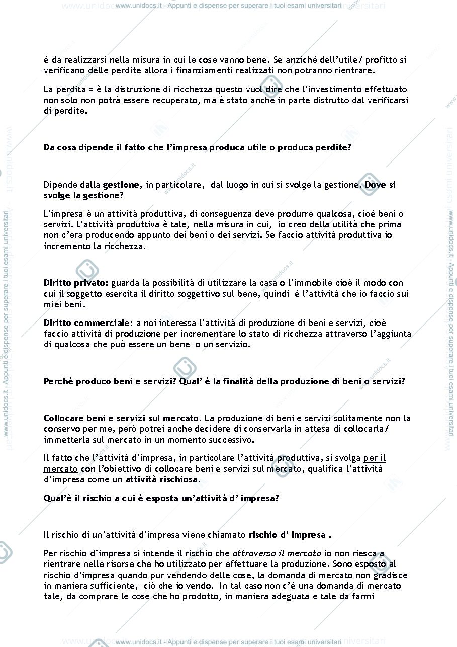 Anteprima pagina 3 — riassunti commerciale 