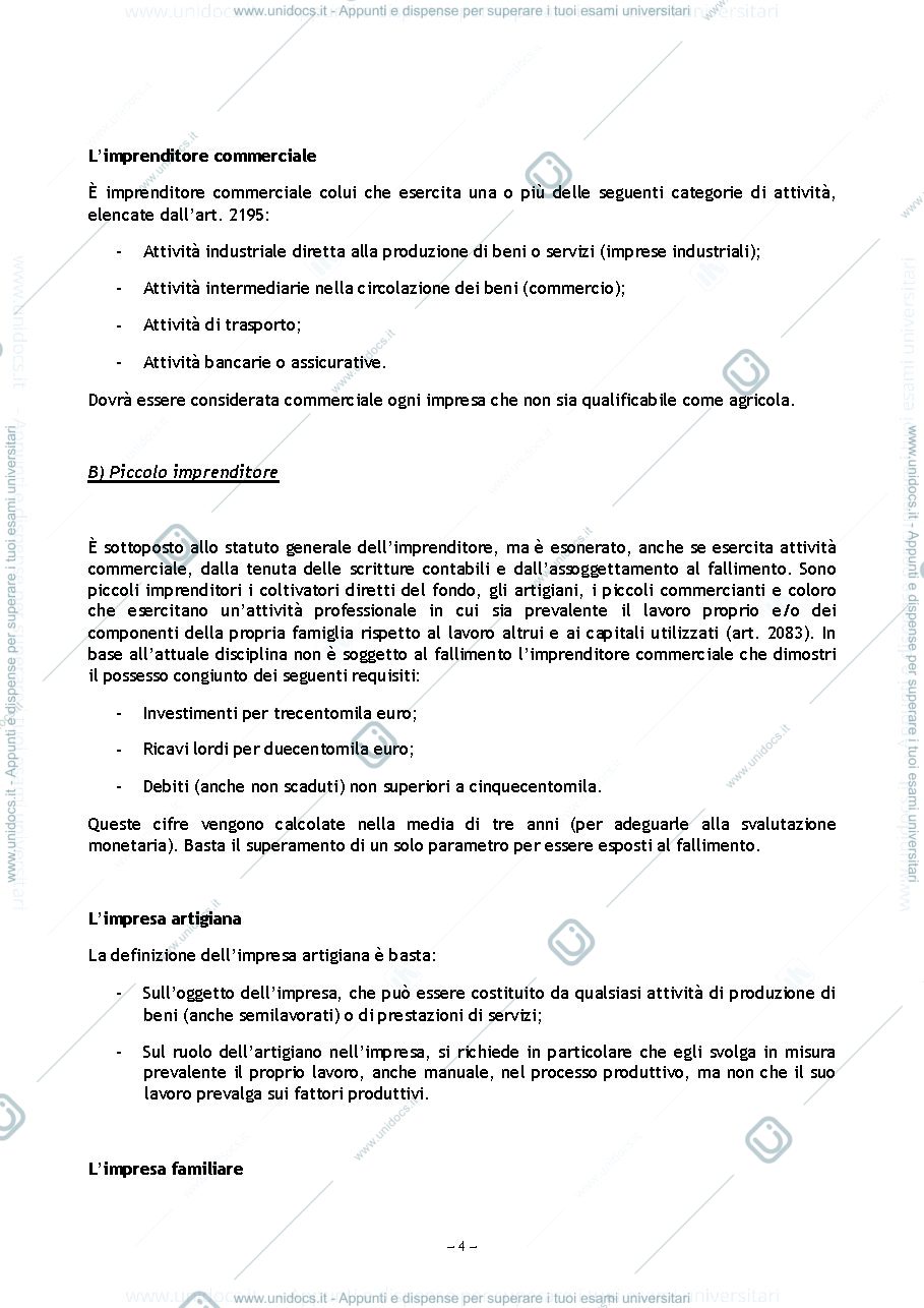 Anteprima pagina 4 — Riassunto Diritto Commerciale