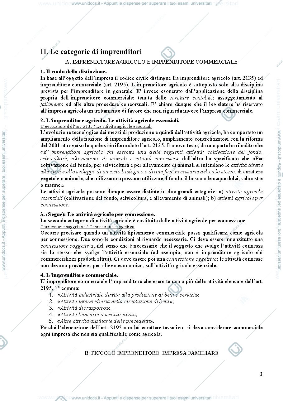 Anteprima pagina 3 — Dispensa diritto commerciale
