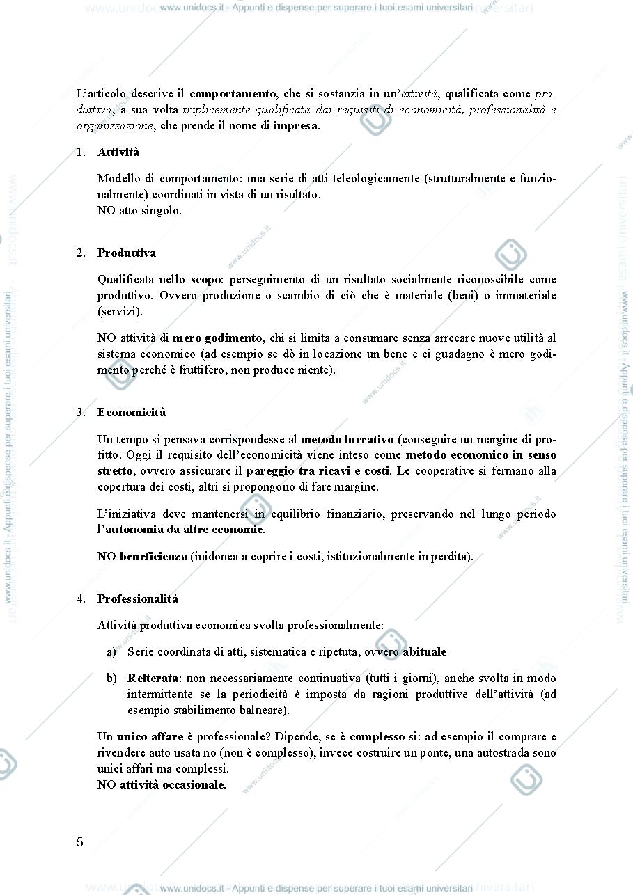 Anteprima pagina 5 — Appunti diritto commerciale