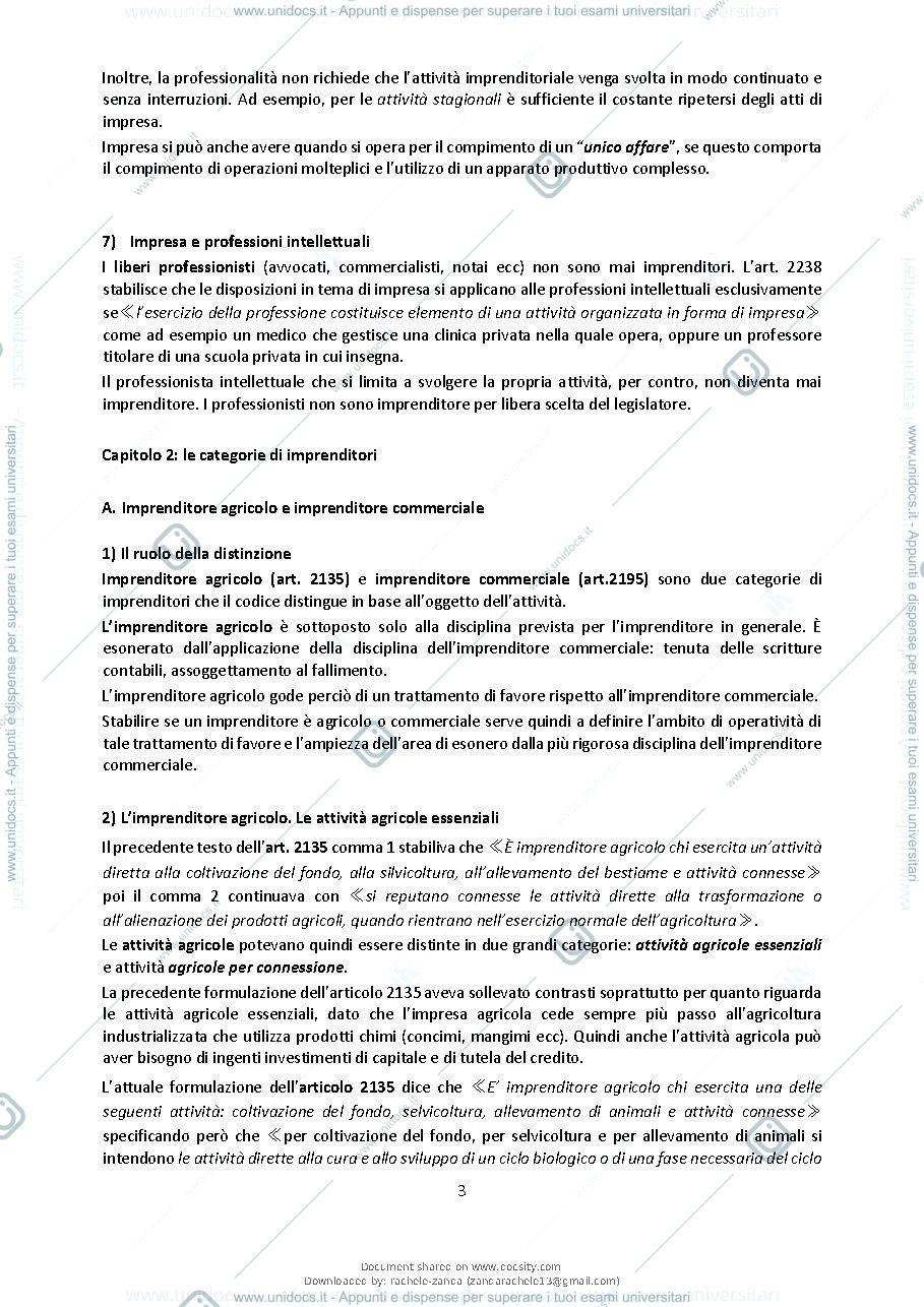 Anteprima pagina 3 — Dispensa diritto commerciale