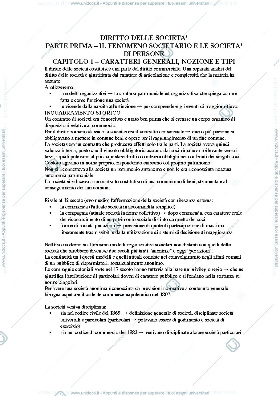 Anteprima pagina 1 — Diritto Commerciale Abriani