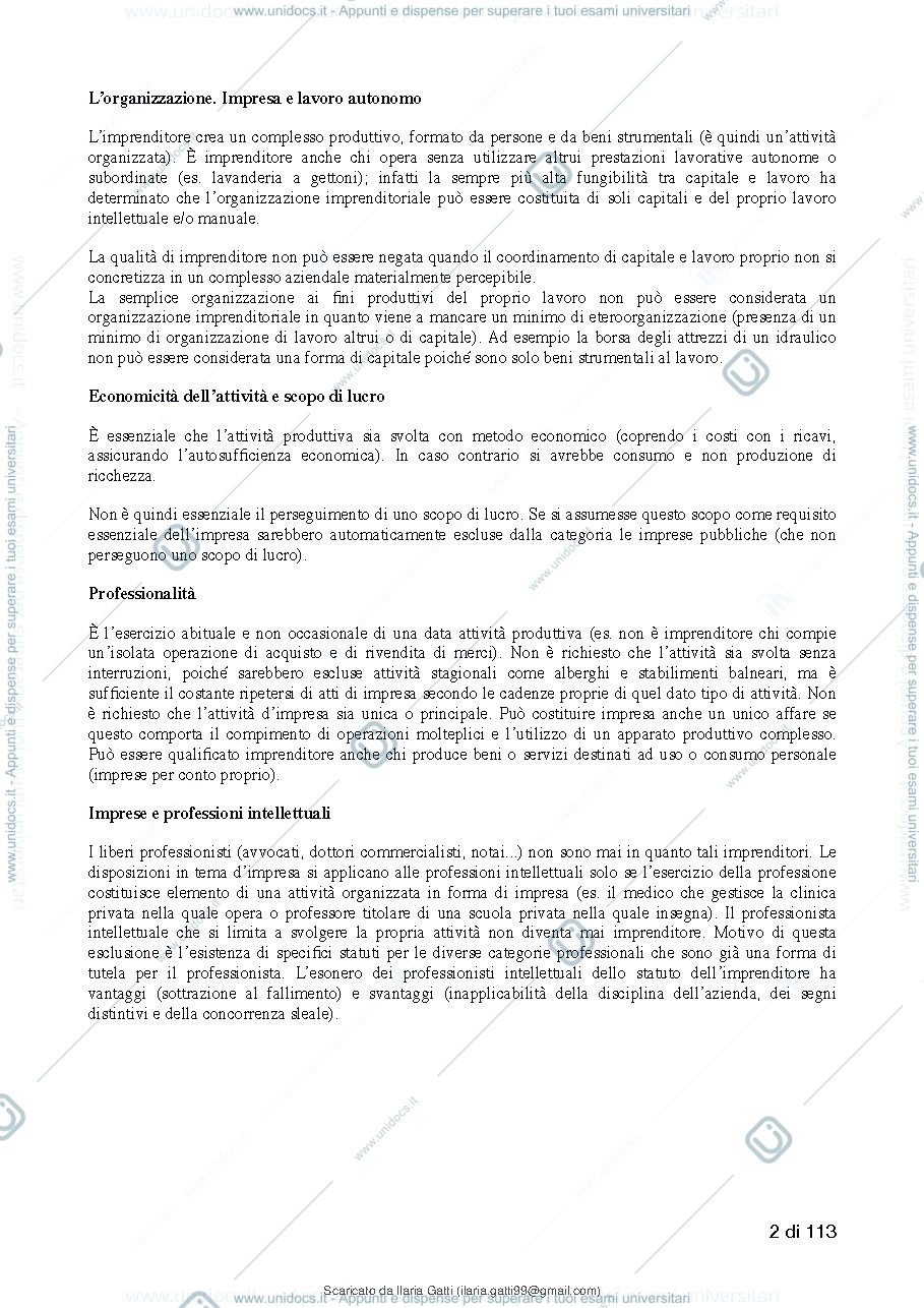 Anteprima pagina 3 — Riassunto diritto commerciale 