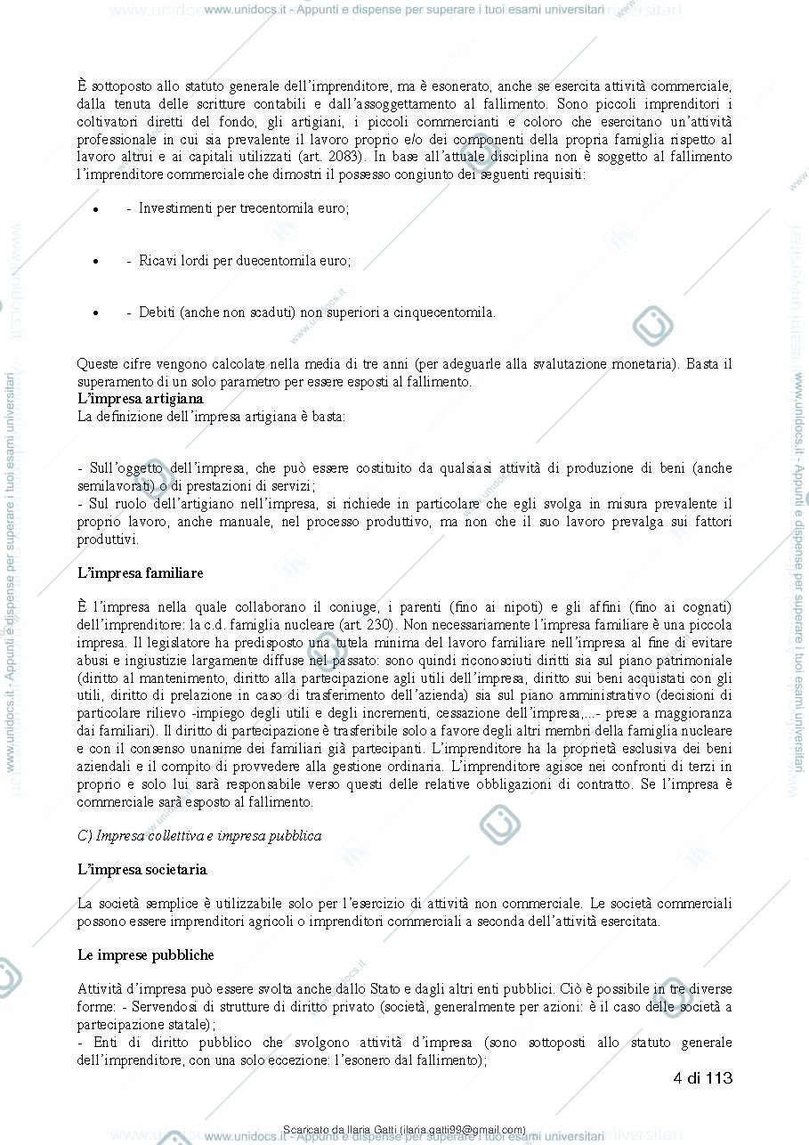 Anteprima pagina 5 — Riassunto diritto commerciale 