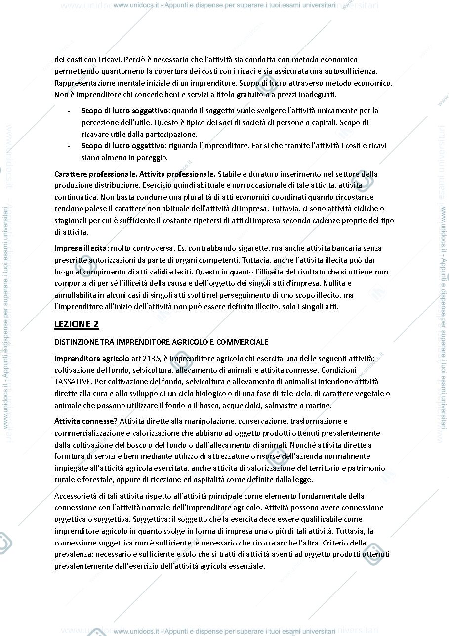 Anteprima pagina 3 — Diritto Commerciale pt.1