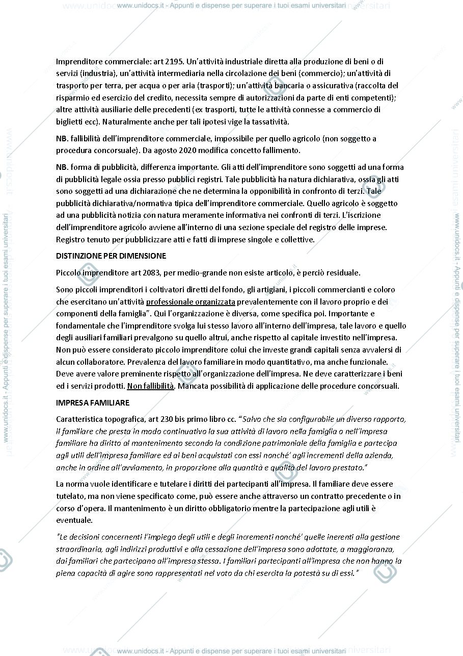 Anteprima pagina 4 — Diritto Commerciale pt.1