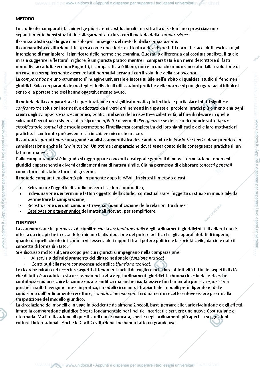 Anteprima pagina 2 — Diritto Comparato pubblico 