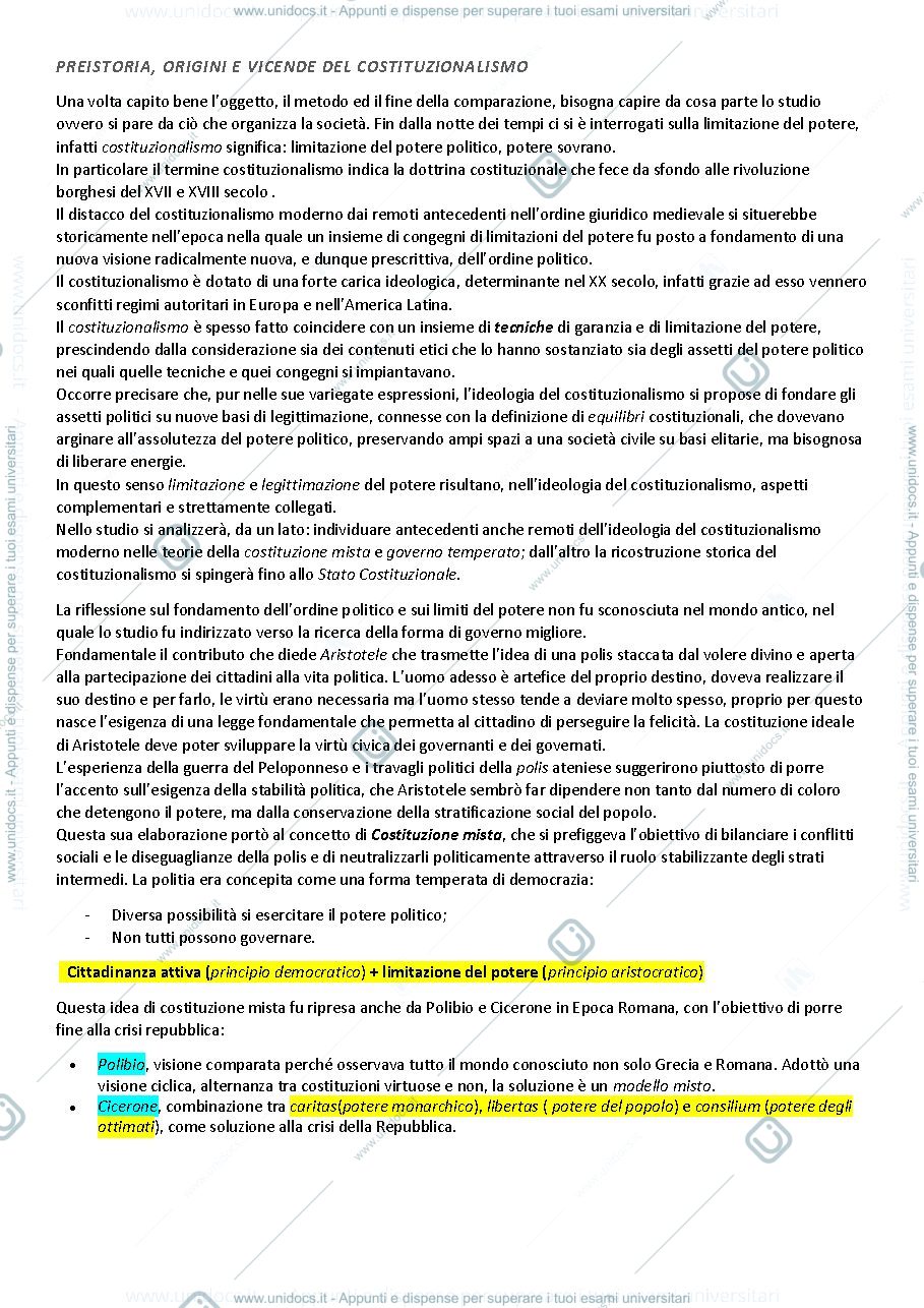 Anteprima pagina 3 — Diritto Comparato pubblico 