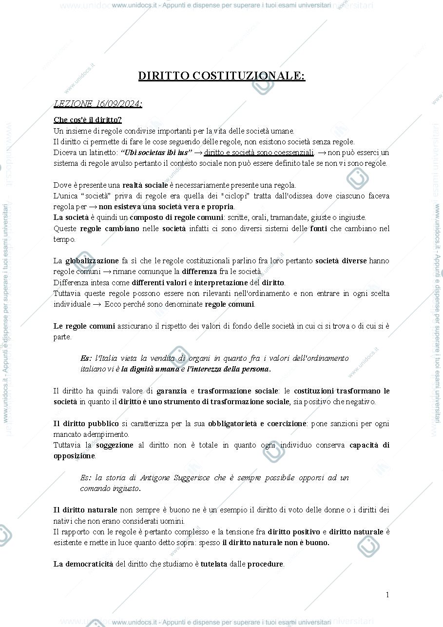 Anteprima pagina 2 — Diritto costituzionale comparato ed Europeo 