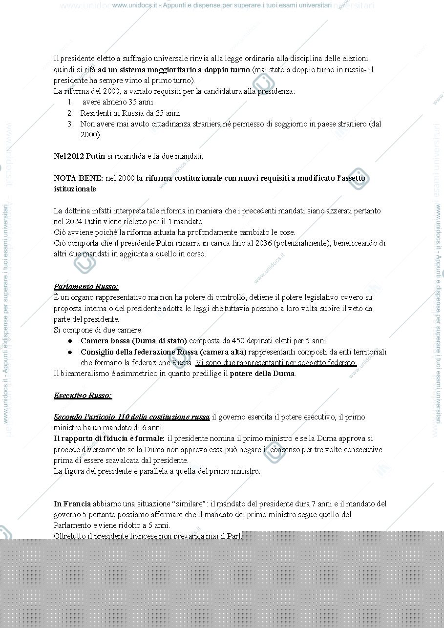 Anteprima pagina 5 — Diritto costituzionale comparato ed Europeo 