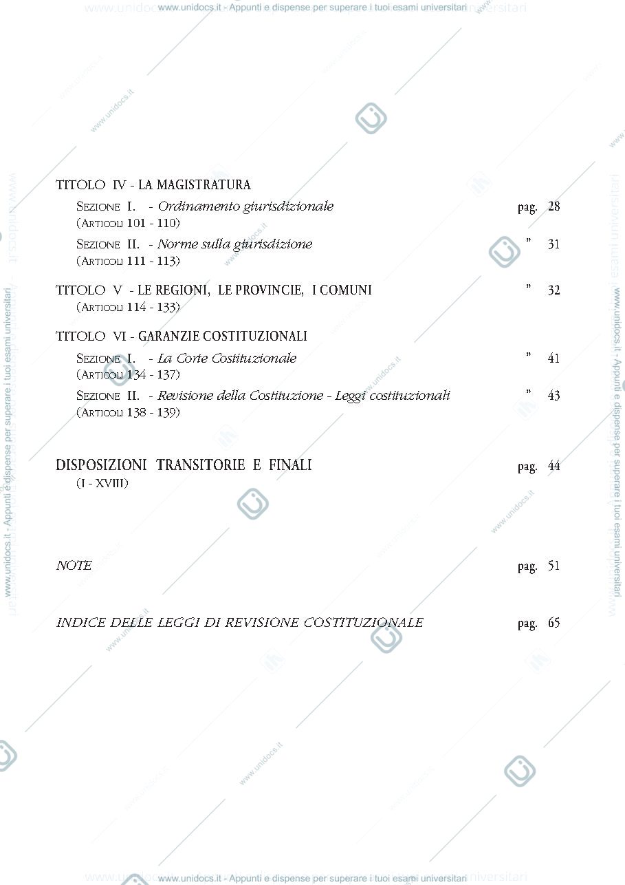 Anteprima pagina 4 — Diritto Costituzionale prima parte