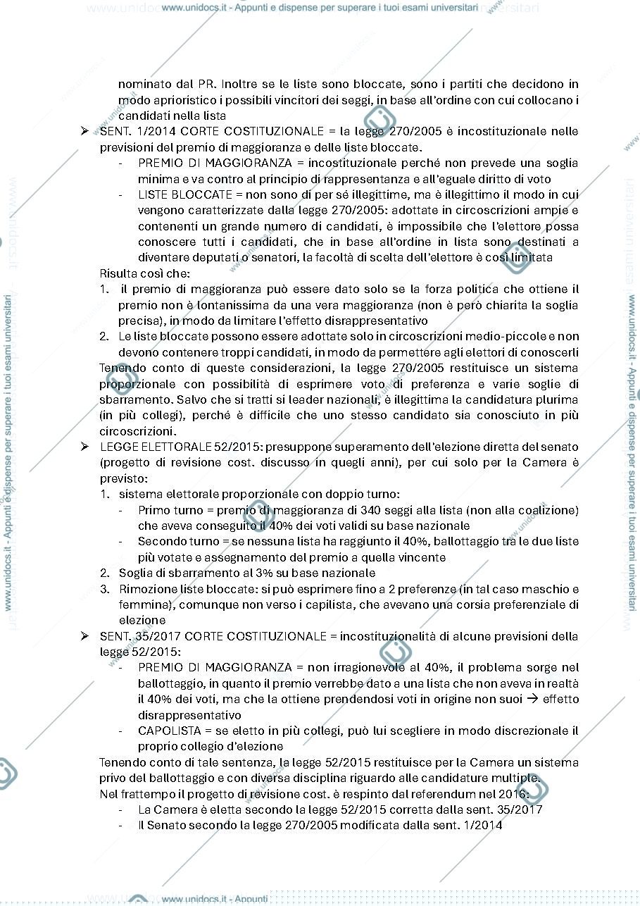 Anteprima pagina 2 — Leggi elettorali italiane nel tempo fino a oggi e analisi della legge elettorale attuale