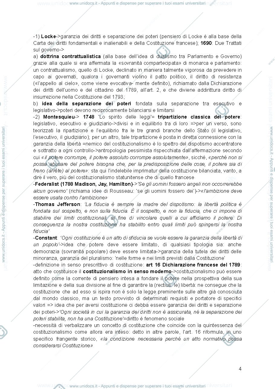 Anteprima pagina 4 — Diritto costituzionale II