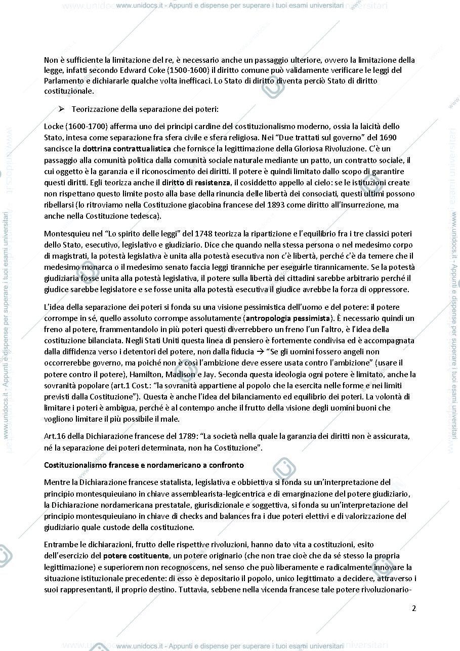 Anteprima pagina 2 — Appunti diritto costituzionale II LP
