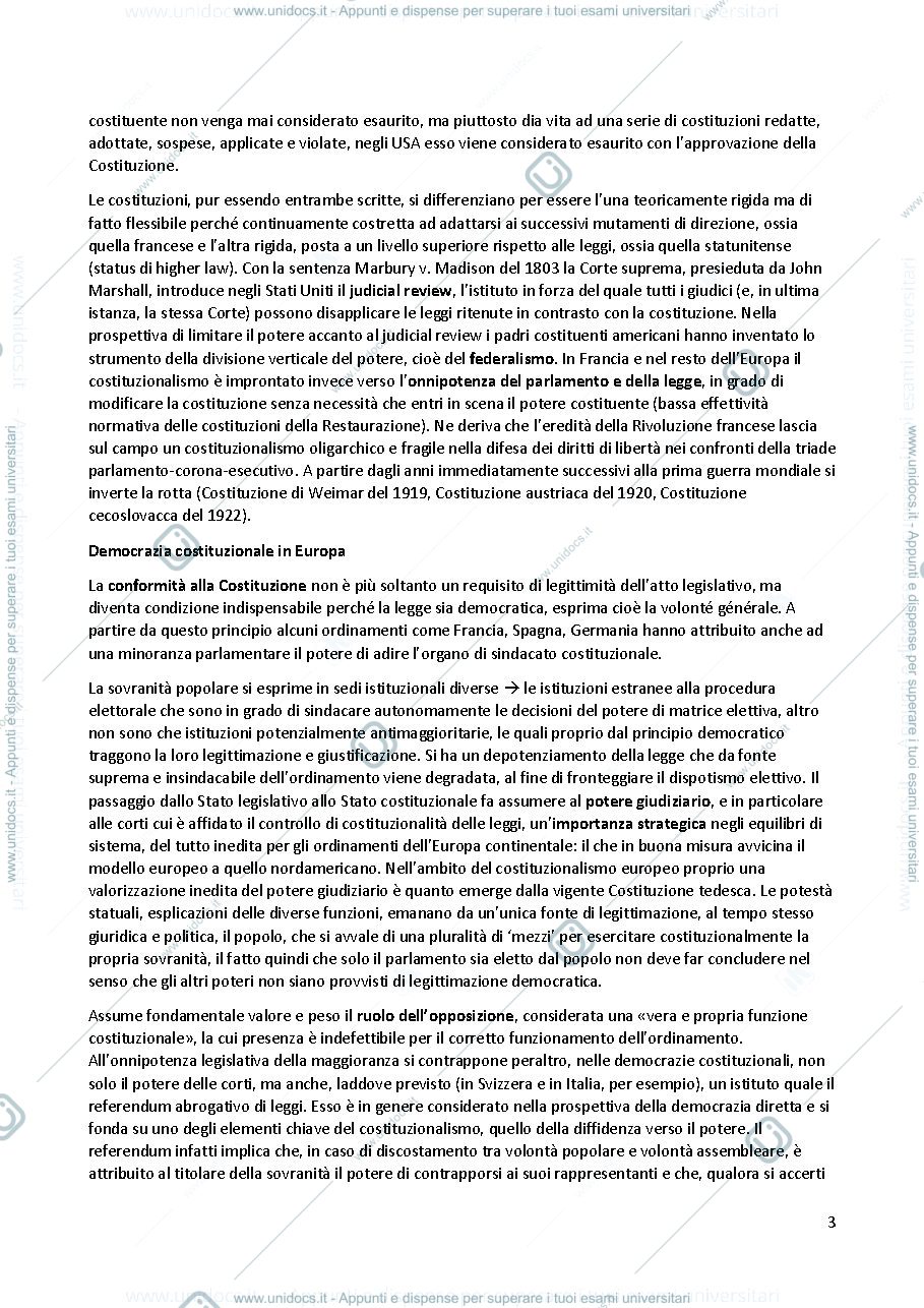 Anteprima pagina 3 — Appunti diritto costituzionale II LP