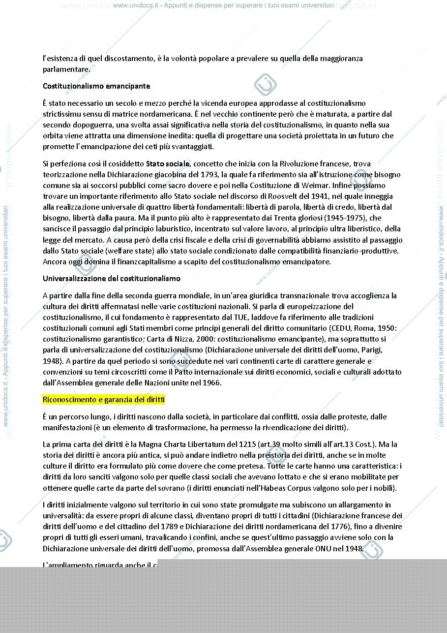 Anteprima pagina 4 — Appunti diritto costituzionale II LP