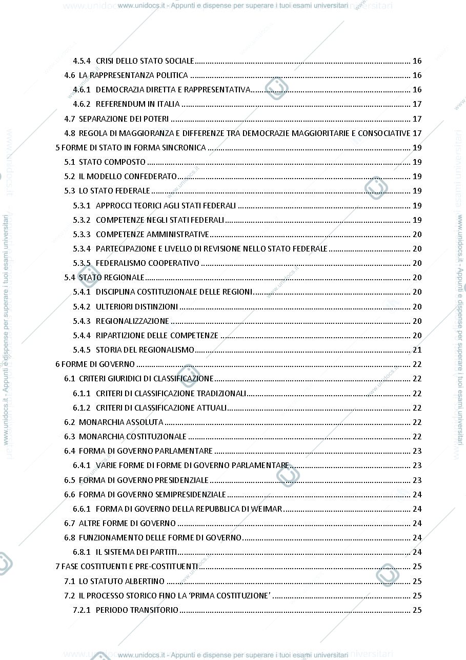 Anteprima pagina 2 — Diritto Costituzionale parte 1 - appunti bocconi 