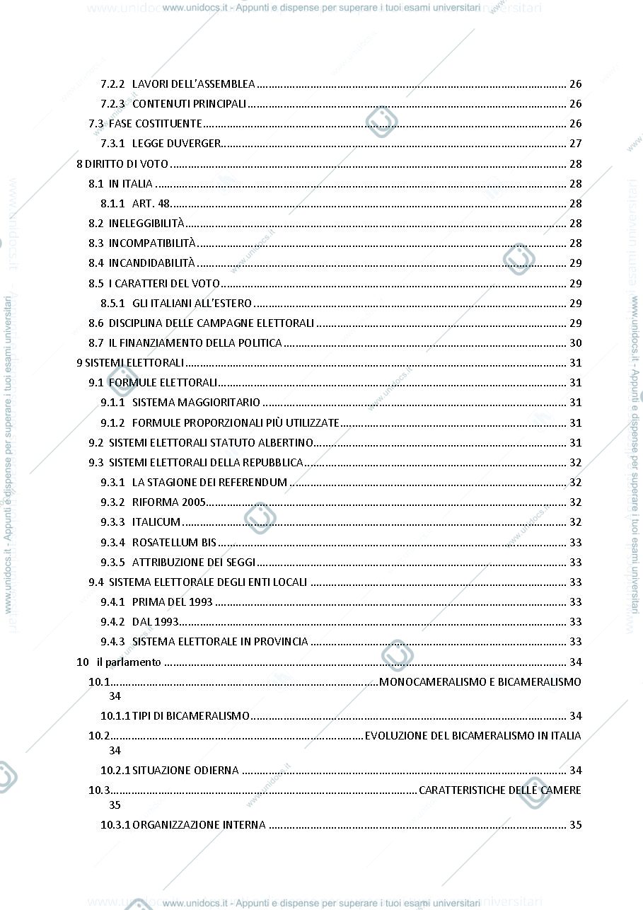 Anteprima pagina 3 — Diritto Costituzionale parte 1 - appunti bocconi 