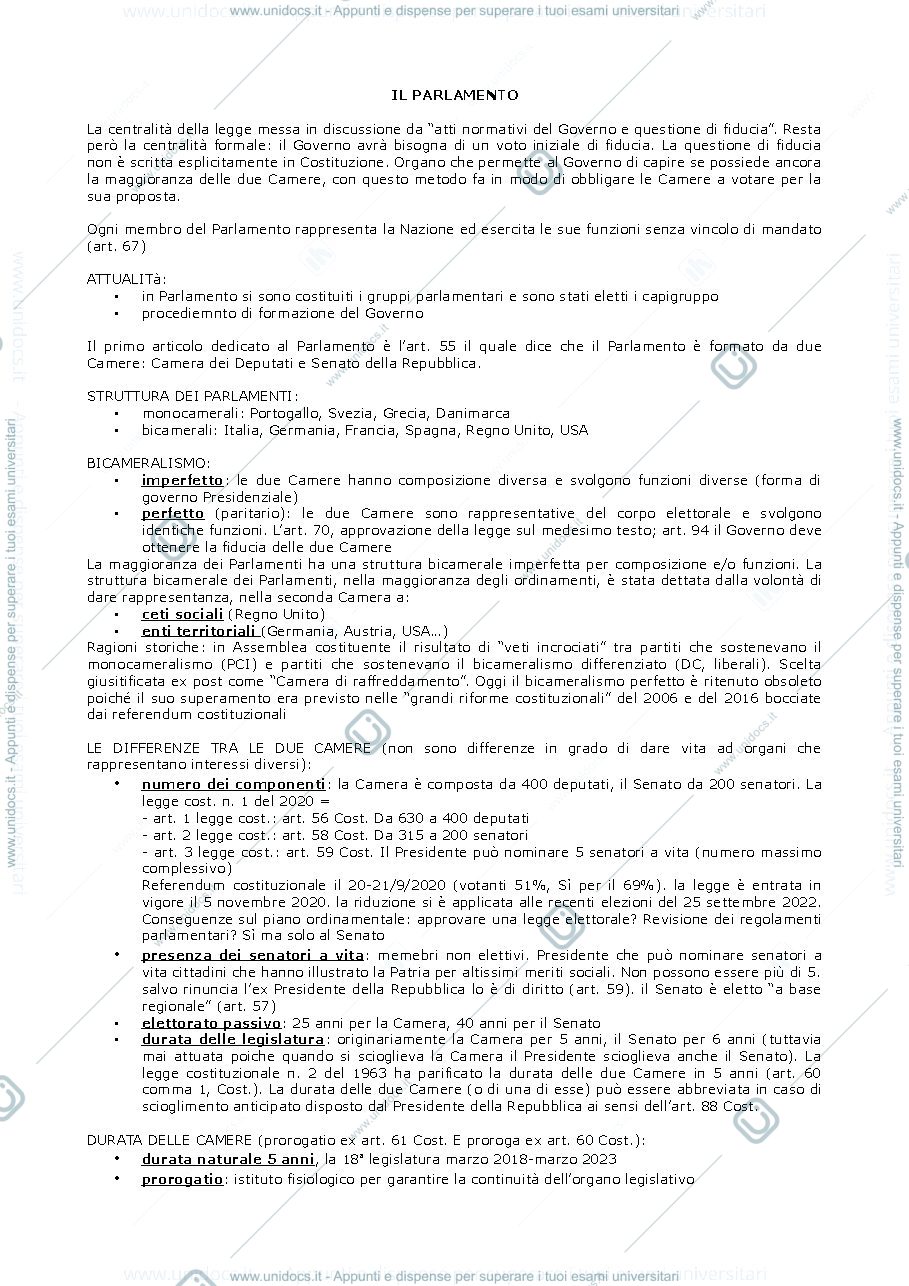 Anteprima pagina 1 — parlamento