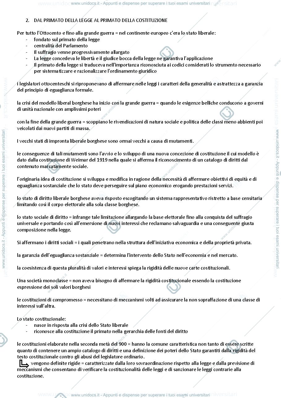 Anteprima pagina 2 — diritto costituzionale (of 2)